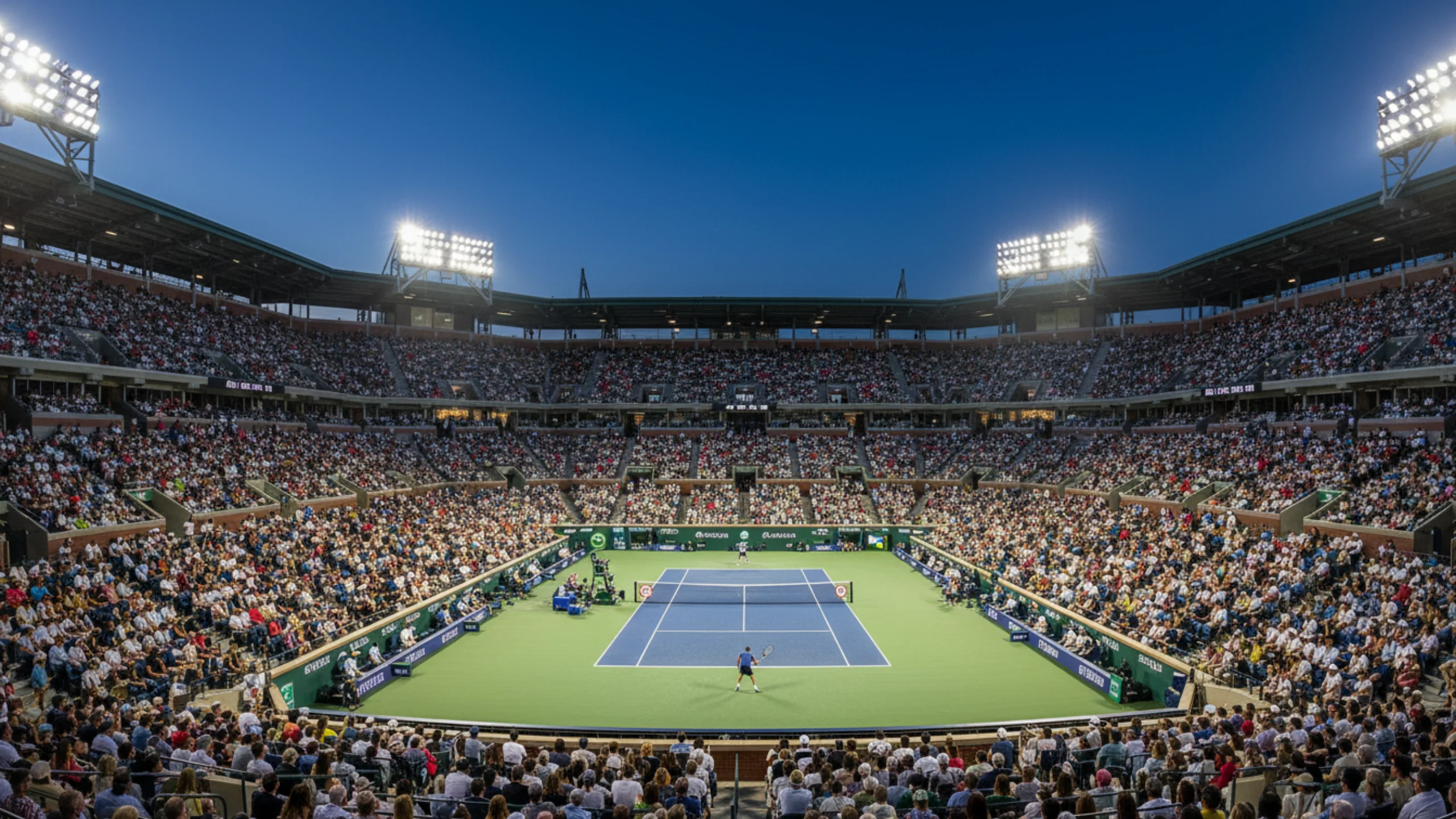 Atmosféra grandslamu s plným stadionem diváků